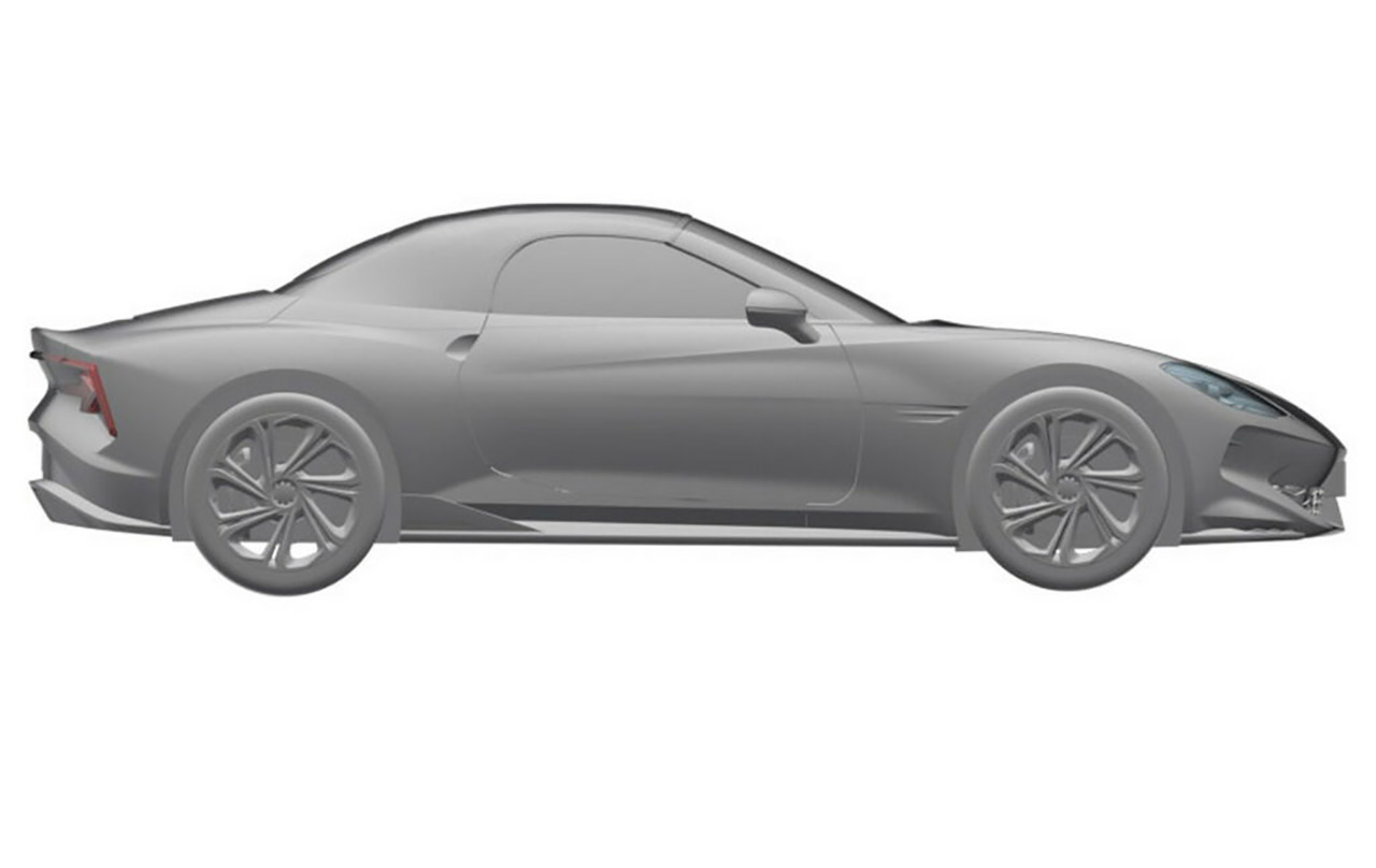 ام جي سيبرستير رودستر الإنتاجية الجديدة كلياً تظهر في صورة تجسسية للمرة الأولى ام جي سيبرستير