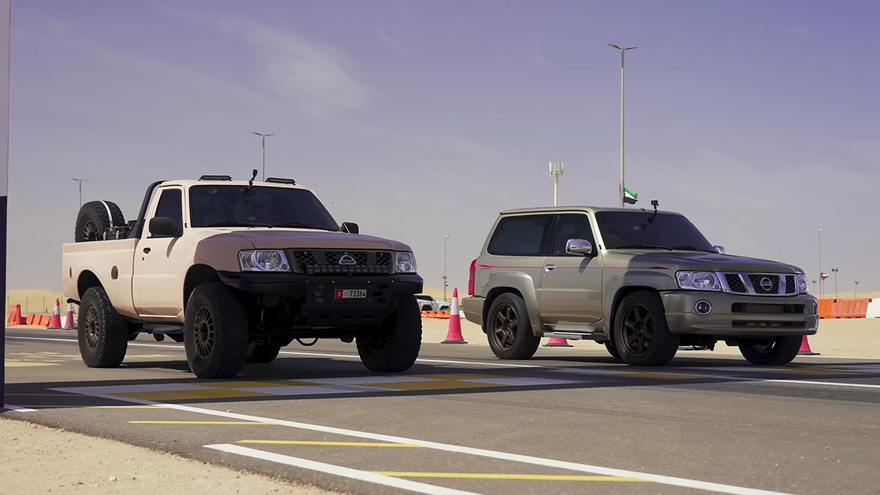 هل تصمد فيراري SF90 أمام نيسان باترول بقوة 3,000 حصان في سباق التسارع في أبوظبي؟ هل تصمد فيراري SF90 أمام نيسان باترول بقوة 3,000 حصان في سباق التسارع في أبوظبي؟ 5