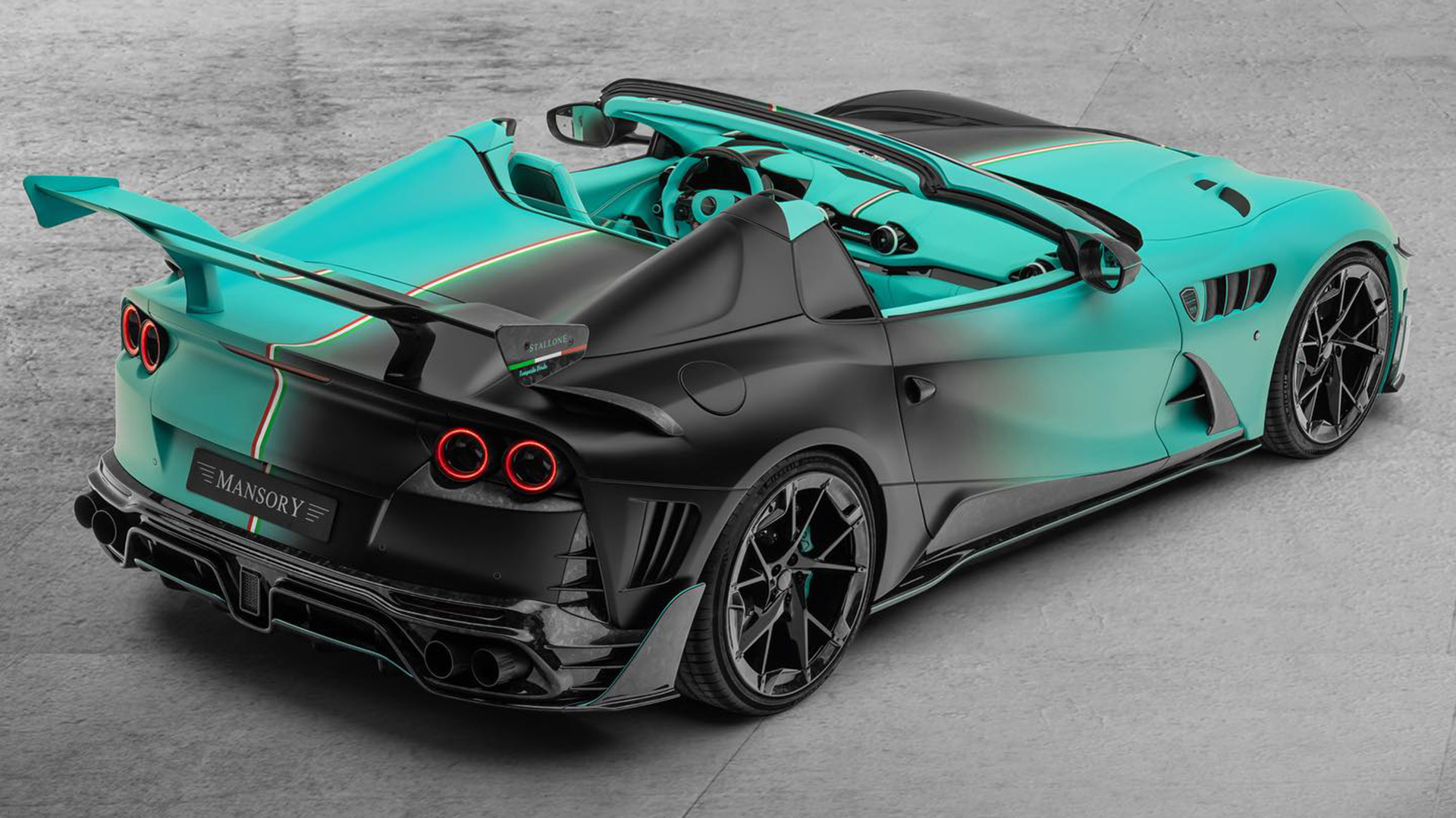 مانسوري الألمانية تكشف عن واحدة من أغرب وأقوى سياراتها الفائقة المعدلة حتى الآن فيراري 812 GTS من مانسوري