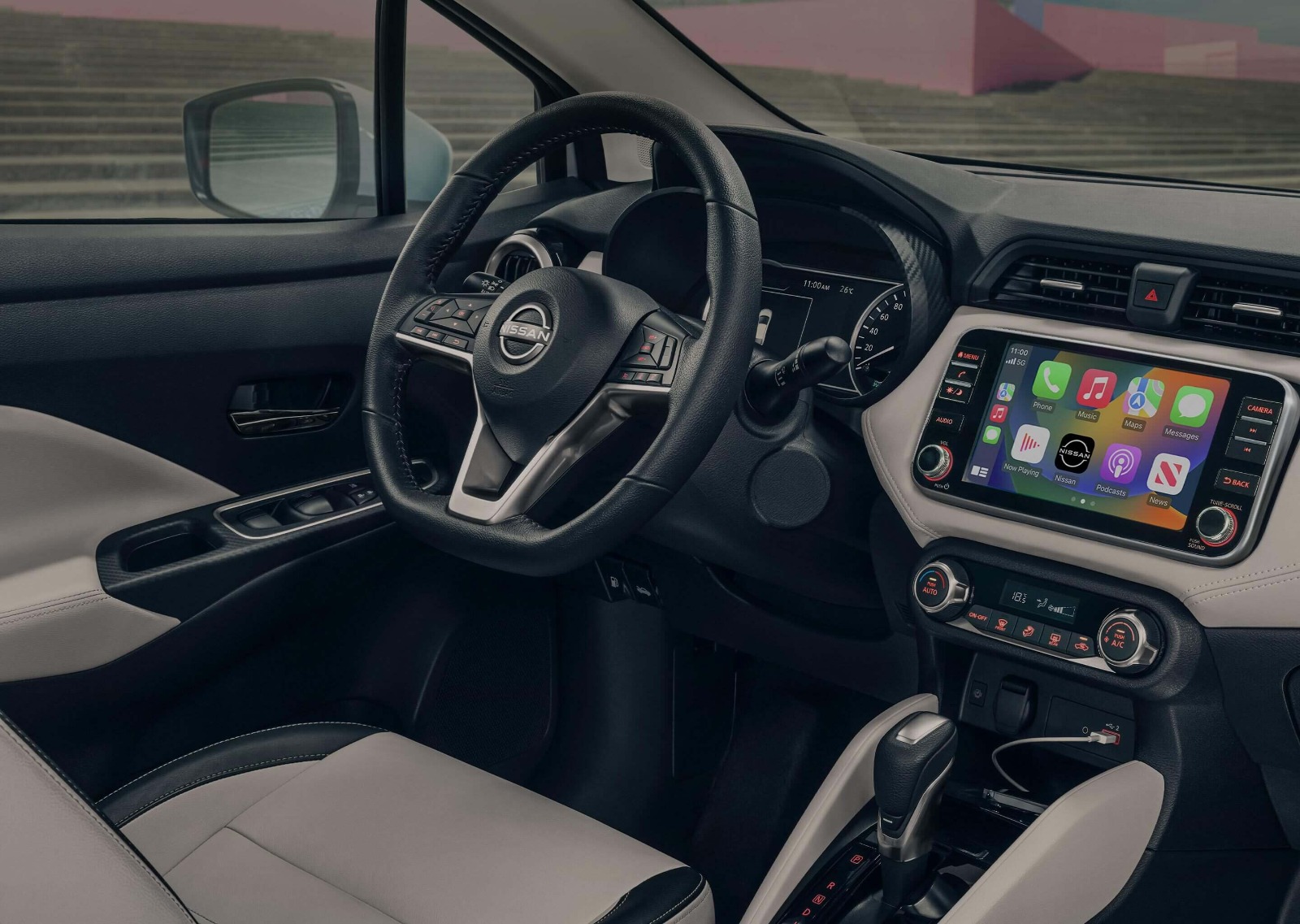 نيسان صنى ۲۰۲٤ سيدان صغيرة مع العديد من المزايا العملية والاقصادية تعرف عليها في السعودية 2024 نيسان صنى ۲۰۲٤ التقنيات