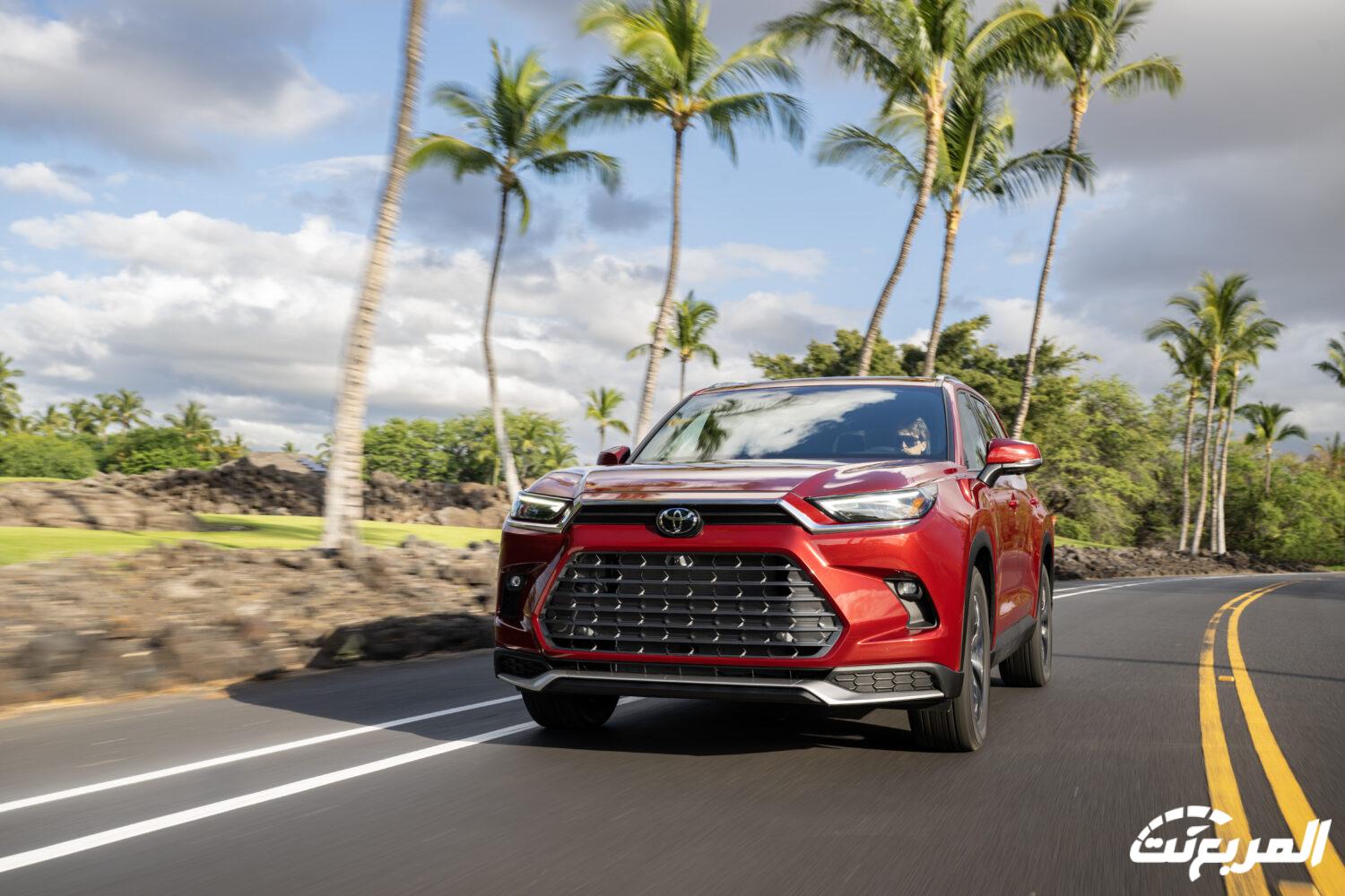 تويوتا جراند هايلاندر 2024 الجديدة بجميع الفئات والاسعار المتوفرة وابرز العيوب والمميزات صور تويوتا جراند هايلاندر 2024 بجودة عالية من الداخل والخارج والألوان المتوفرة