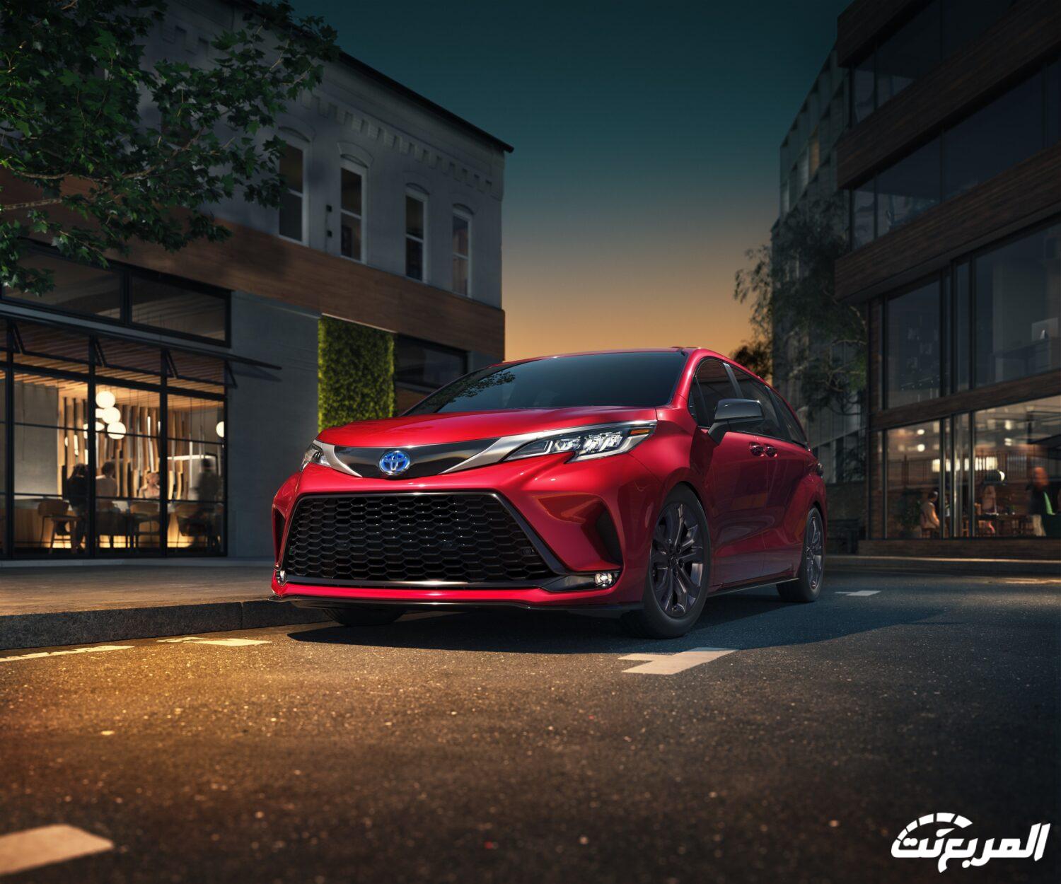 فئات تويوتا سيينا 2024 مع اسعارها وابرز المواصفات والتقنيات تويوتا سيينا 2024 الجديدة