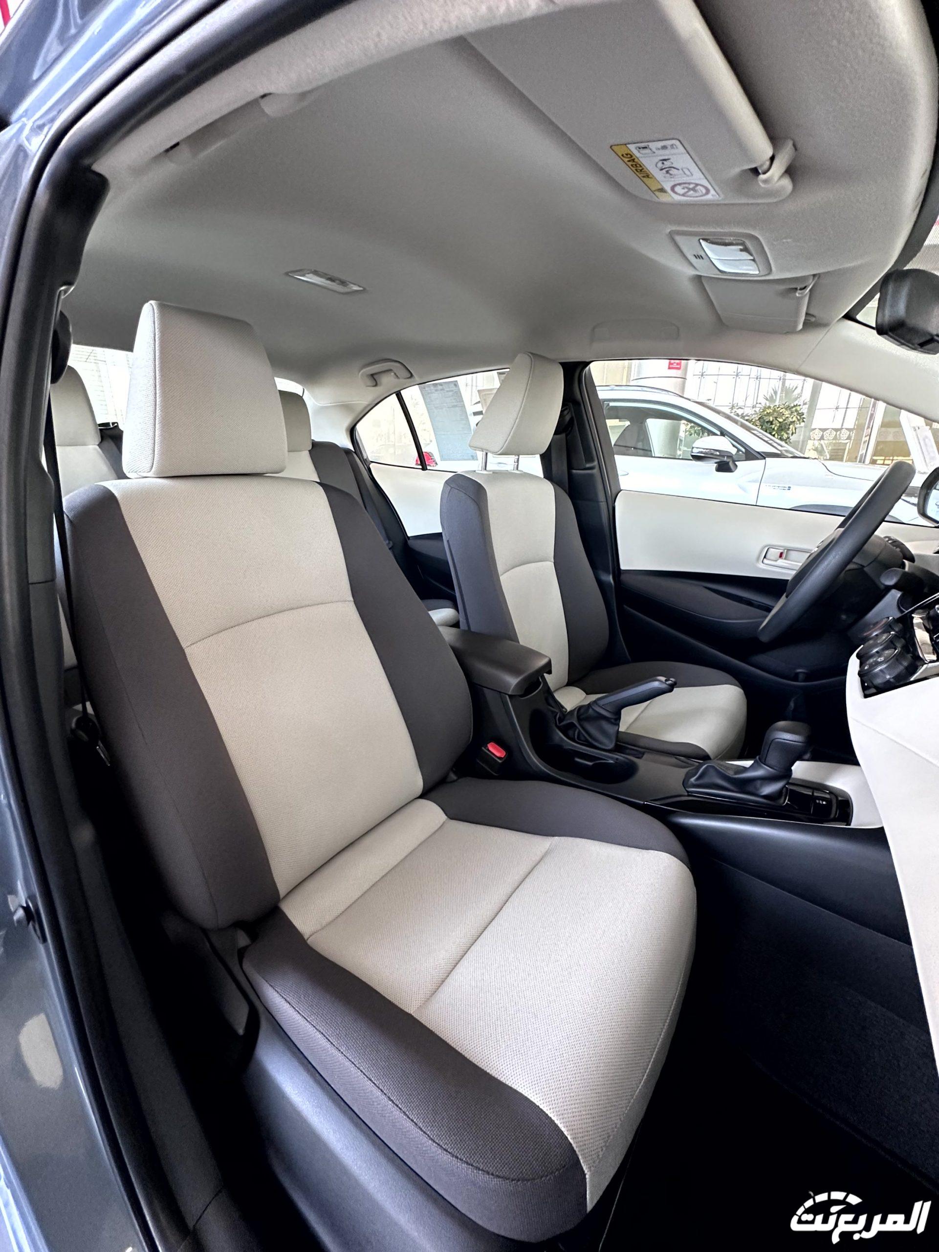 تويوتا كورولا 2024 الجديدة بجميع الفئات والاسعار المتوفرة لدى الوكيل وأبرز المزايا والعيوب تويوتا كورولا 2024 من الداخل