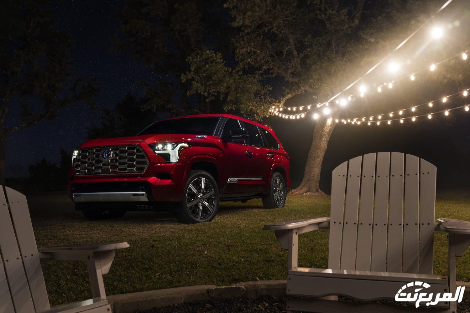 تويوتا سيكويا 2024 الجديدة بجميع الفئات والأسعار المتوفرة وأبرز العيوب والمميزات تويوتا سيكويا 2024 فئة كابستون