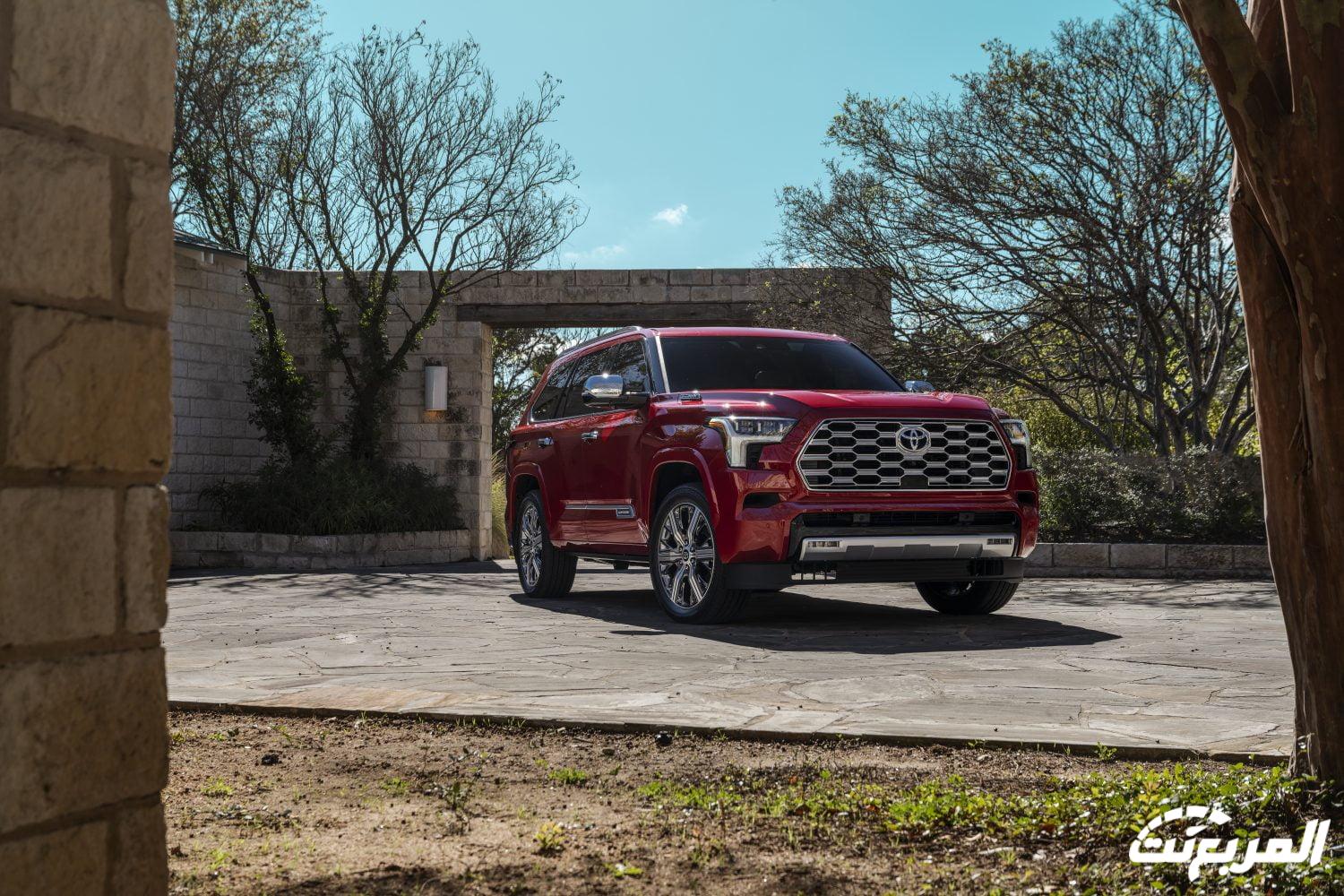 تويوتا سيكويا 2024 الجديدة بجميع الفئات والأسعار المتوفرة وأبرز العيوب والمميزات تويوتا سيكويا 2024 فئة كابستون