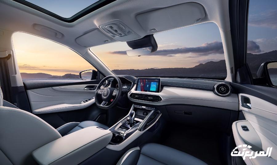 ام جي HS 2024 الجديدة بجميع الفئات والاسعار المتوفرة وابرز العيوب والمميزات تصميم ام جي HS 2024 من الداخل