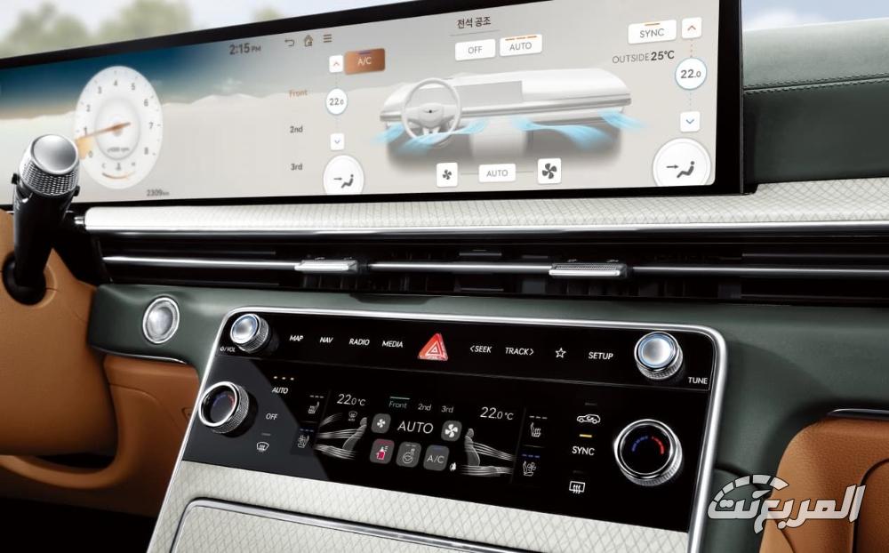 داخلية جينيسيس GV80 2025 مع توضيح الاختلافات بين الفئات داخلية جينيسيس GV80 2025 مع توضيح الاختلافات بين الفئات 3