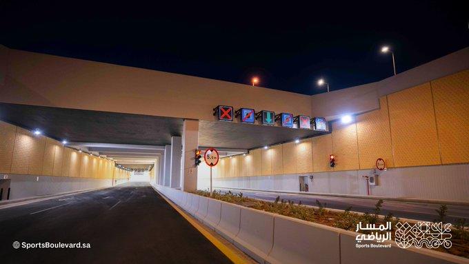 المسار الرياضي يعلن عن اكتمال الأعمال الإنشائية في نفق طريق الأمير تركي بن عبدالعزيز الأول مشروع المسار الرياضي