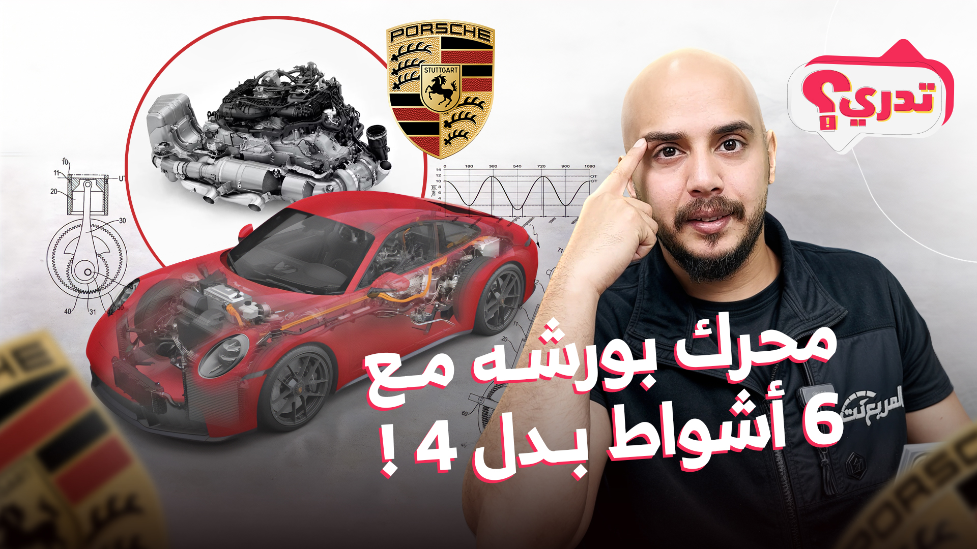 الجيل الجديد من محركات بورش مع 6 أشواط بدل 4.. وحلقة جديدة من تدري