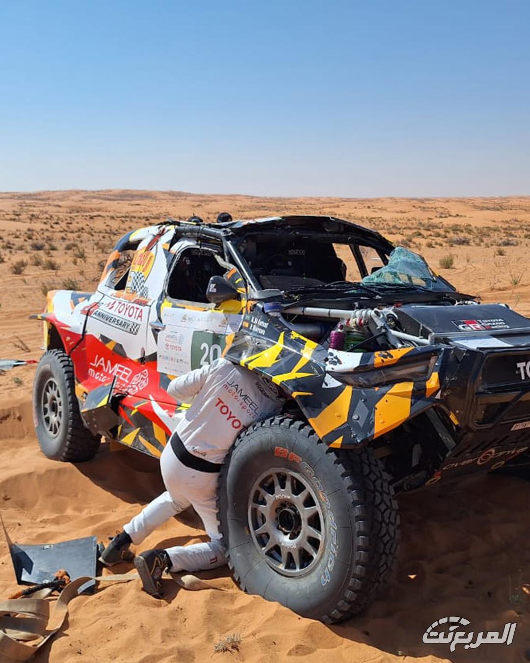 حادث الأمير خالد الفيصل في رالي حائل 2025.. تحدي الأساطير وصعود من قلب الرمال