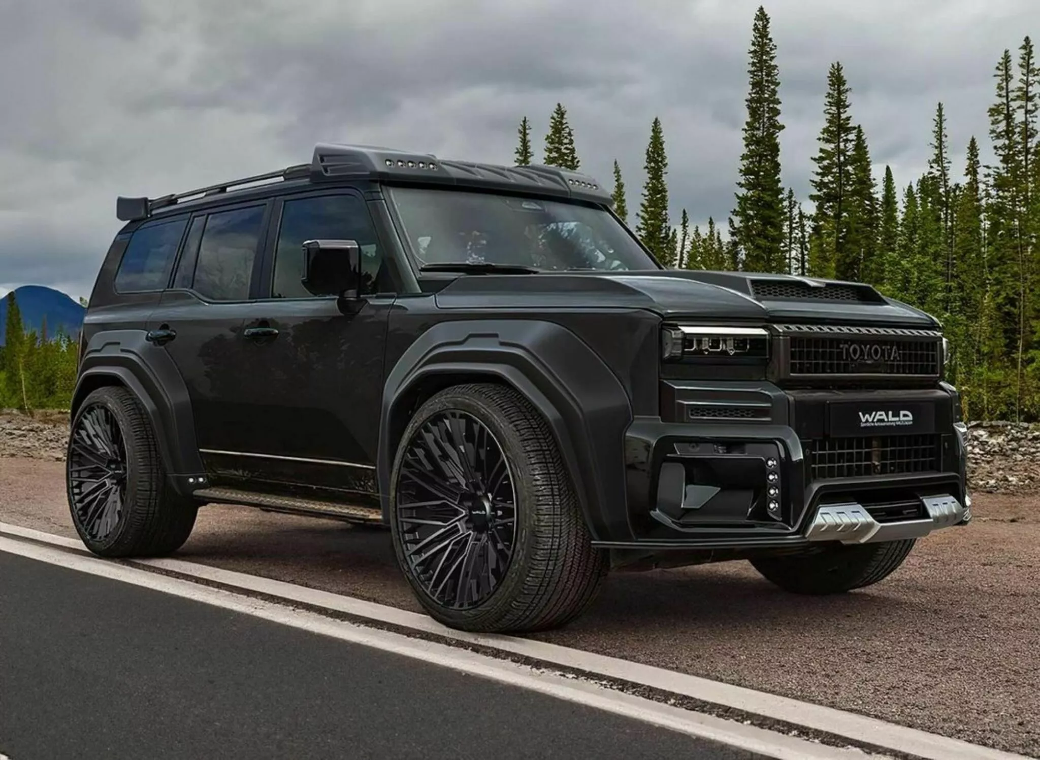 تويوتا برادو تحصل على إصدار عضلي مدهش من شركة Wald اليابانية المعدلة للسيارات تويوتا برادو تحصل على إصدار عضلي مدهش من شركة Wald اليابانية المعدلة للسيارات 13