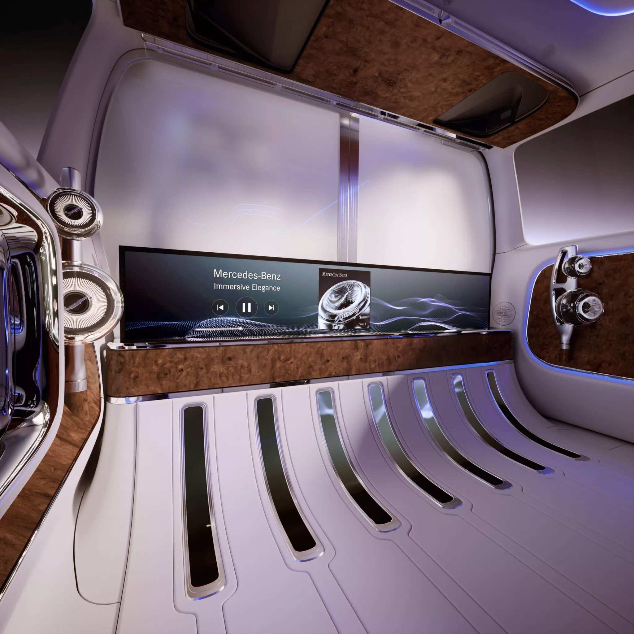مرسيدس تكشف عن أفخم سيارة فان في تاريخها بشاشة سينمائية 65 بوصة! مرسيدس تكشف عن أفخم سيارة فان في تاريخها بشاشة سينمائية 65 بوصة! 32