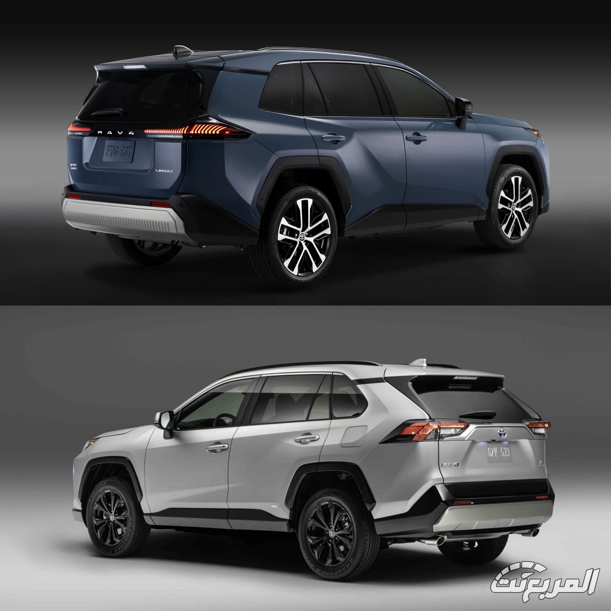 تويوتا راف 4 2026 و 2025 مقارنة بالصور بين التصاميم والمواصفات 1