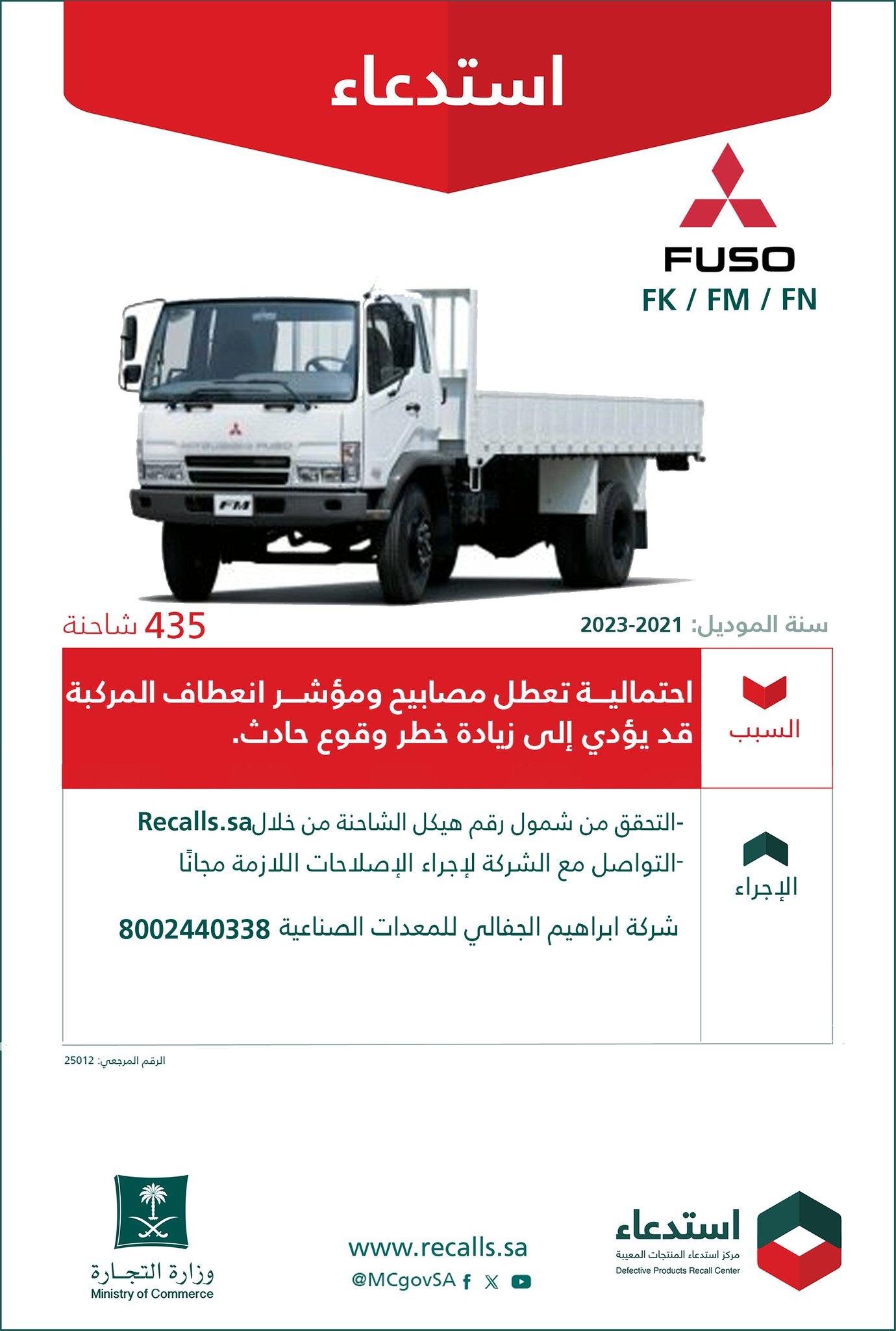 قائمة استدعاءات السيارات في السعودية بالربع الأول من 2025.. تعرف عليها قائمة استدعاءات السيارات في السعودية بالربع الأول من 2025.. تعرف عليها 7