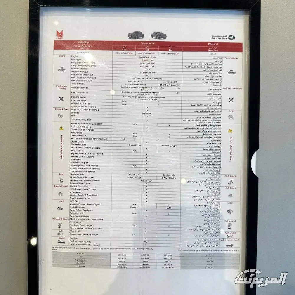 جيه ام سي جراند افينيو 2025 49