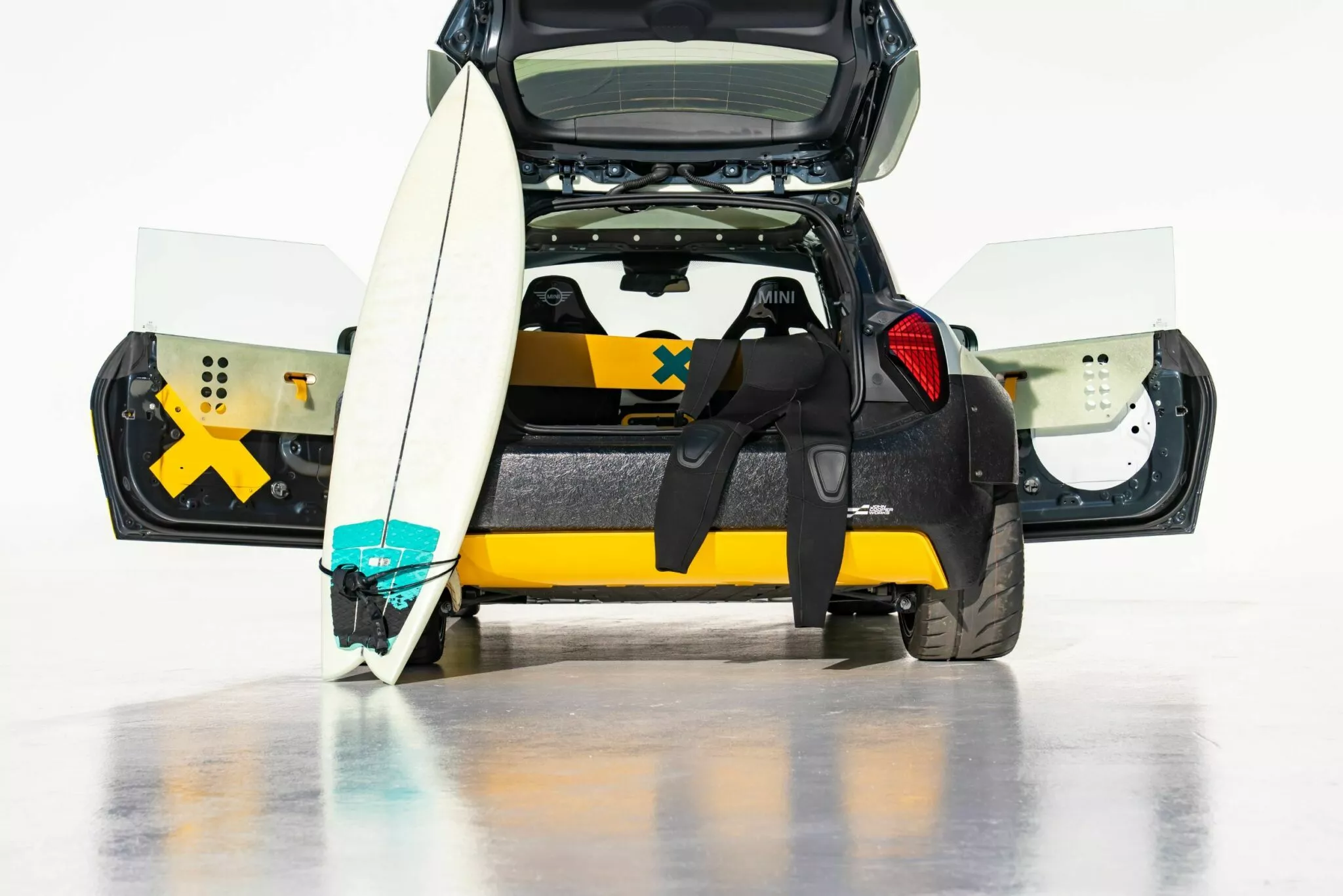 ميني تدشن نسختين مدهشتين من JCW بتصاميم مستوحاة من السباقات وركوب الأمواج 5