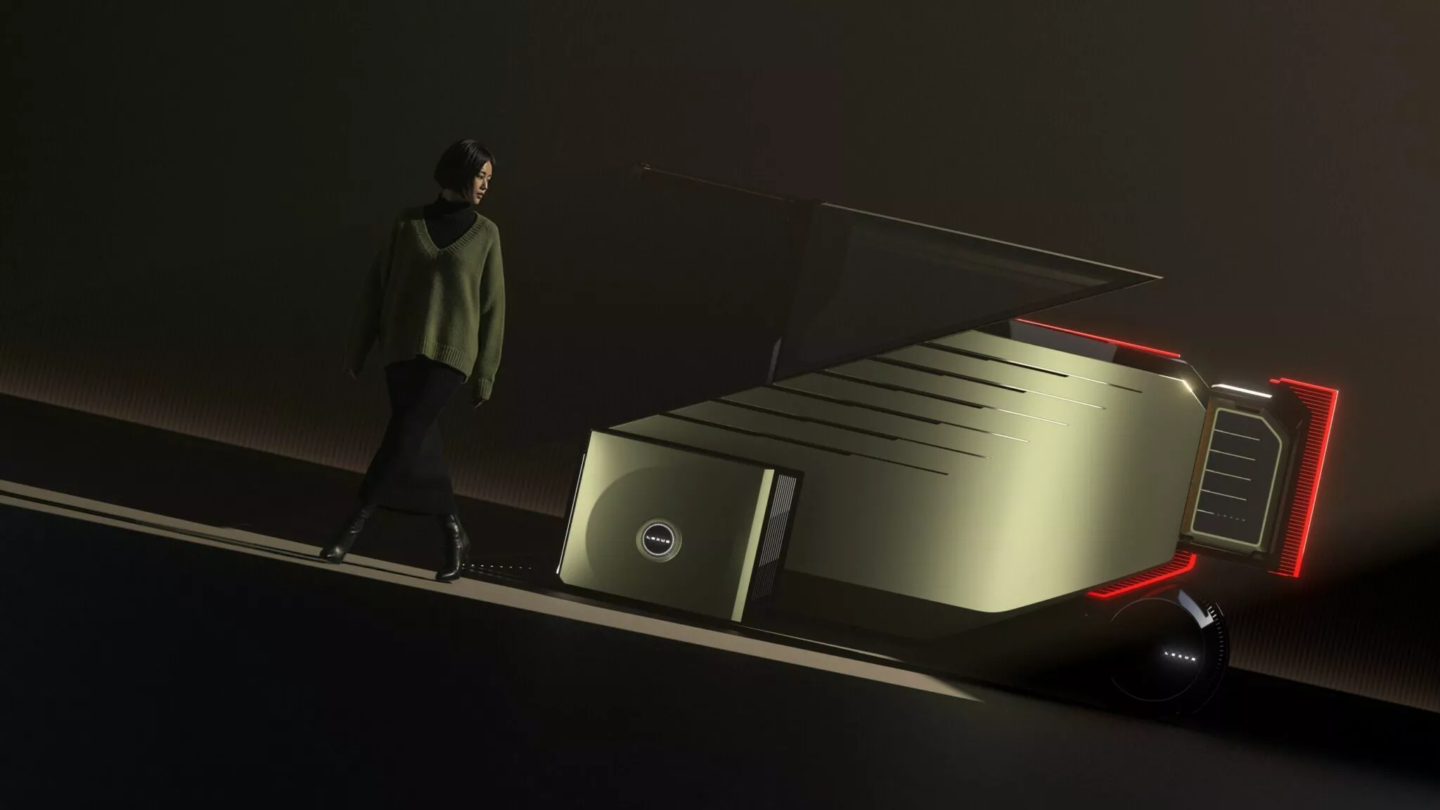 لكزس تدهش الزوار في معرض التنقل الياباني بسيارة فان بست عجلات، وكروس أوفر جريئة، وسيارة بمقعد واحد! 51