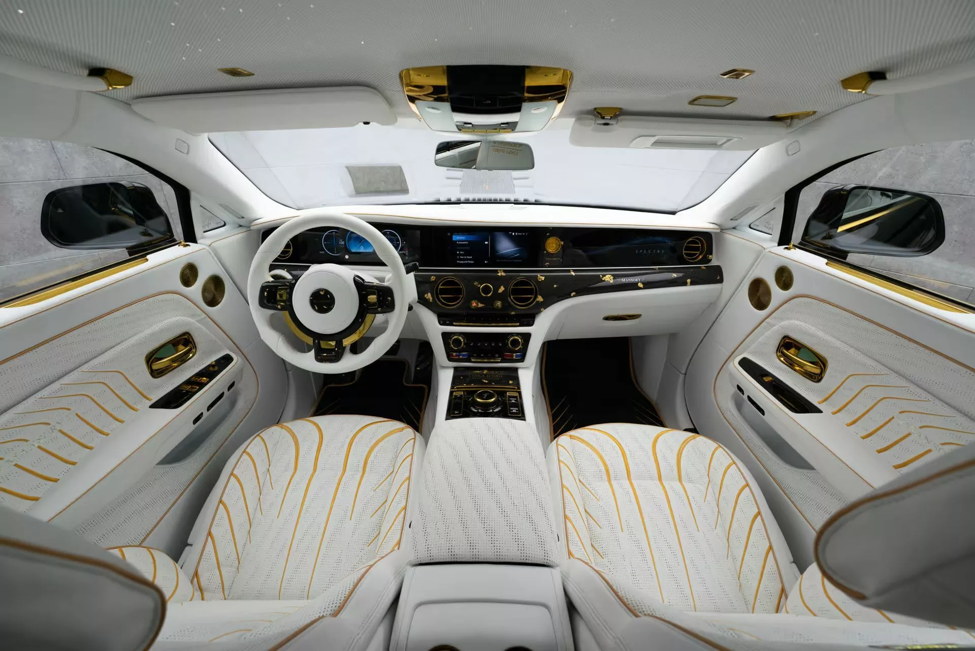 رولزرويس سبيكتر تحصل على إصدار مرصّع بالذهب من مانسوري رولزرويس سبيكتر تحصل على إصدار مرصّع بالذهب من مانسوري 17