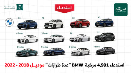 قائمة استدعاءات السيارات في السعودية بالرابع الأخير من عام 2025.. من بينها 4991 سيارة BMW 10