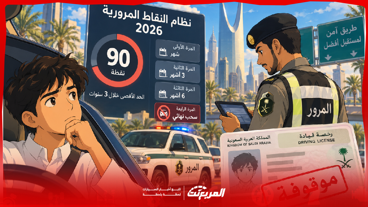 نظام النقاط المرورية 2026: الحد الأقصى وكيف تسترجع رخصتك بعد السحب – المربع نت