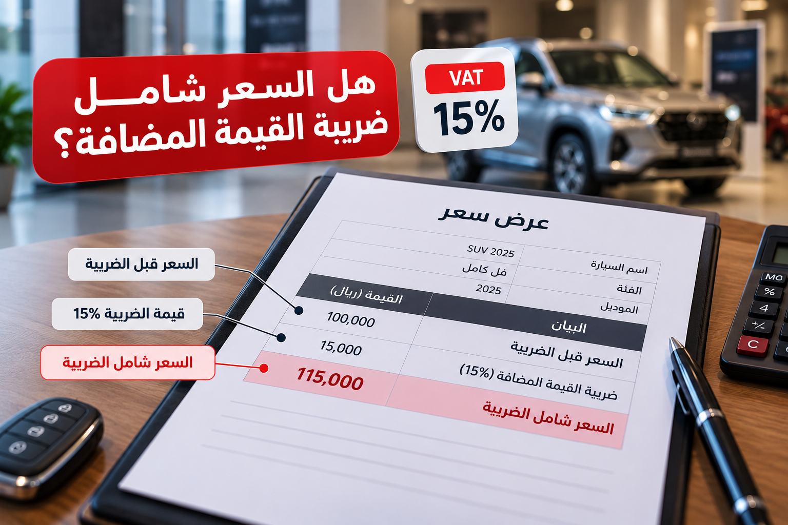 ماذا تراجع في عرض سعر السيارة قبل التوقيع؟ افهم كل بند قبل الشراء ماذا تراجع في عرض سعر السيارة قبل التوقيع؟ افهم كل بند قبل الشراء