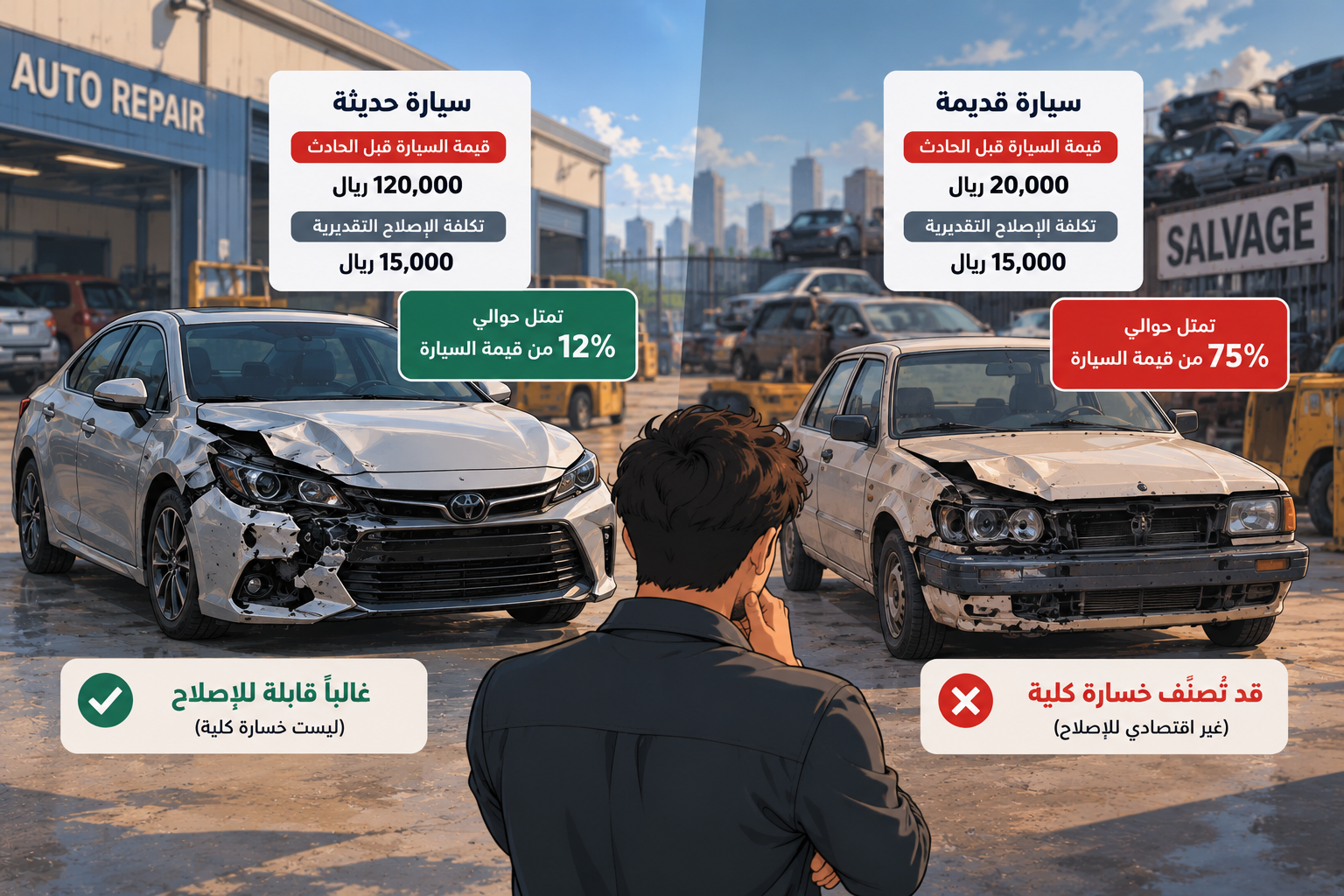 هل كل سيارة Salvage صفقة سيئة؟ افهم سبب تصنيفها أولًا هل كل سيارة Salvage صفقة سيئة؟ افهم سبب تصنيفها أولًا