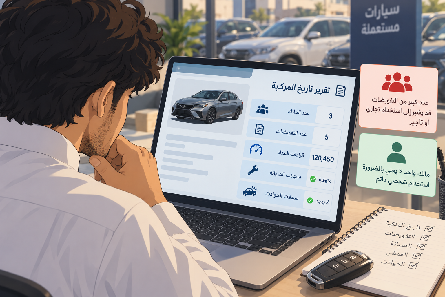 كيف تعرف أن السيارة كانت إيجار؟ 7 علامات تكشف استخدام المالك السابق كيف تعرف أن السيارة كانت إيجار؟ 7 علامات تكشف استخدام المالك السابق