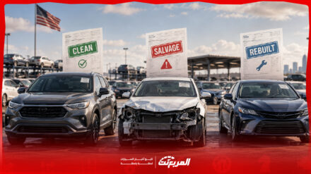 سيارات المزادات الأمريكية: ما الفرق بين Clean وSalvage وRebuilt؟