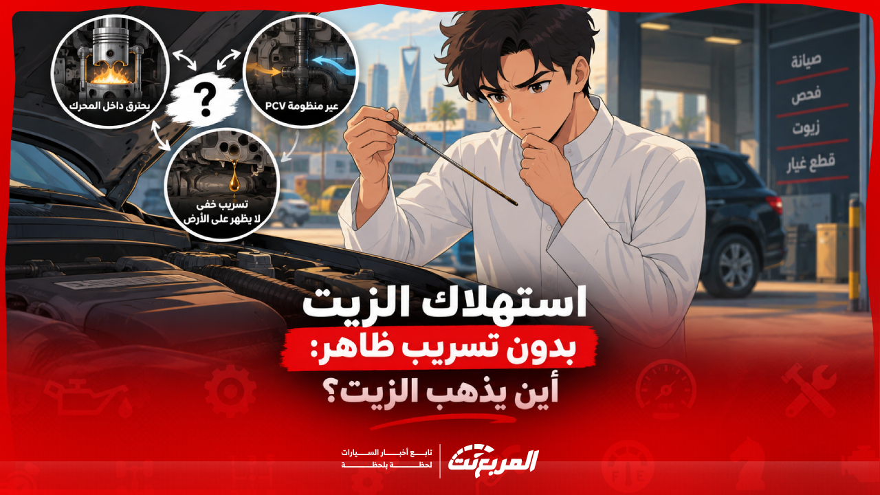 استهلاك الزيت بدون تسريب ظاهر: أين يذهب الزيت؟