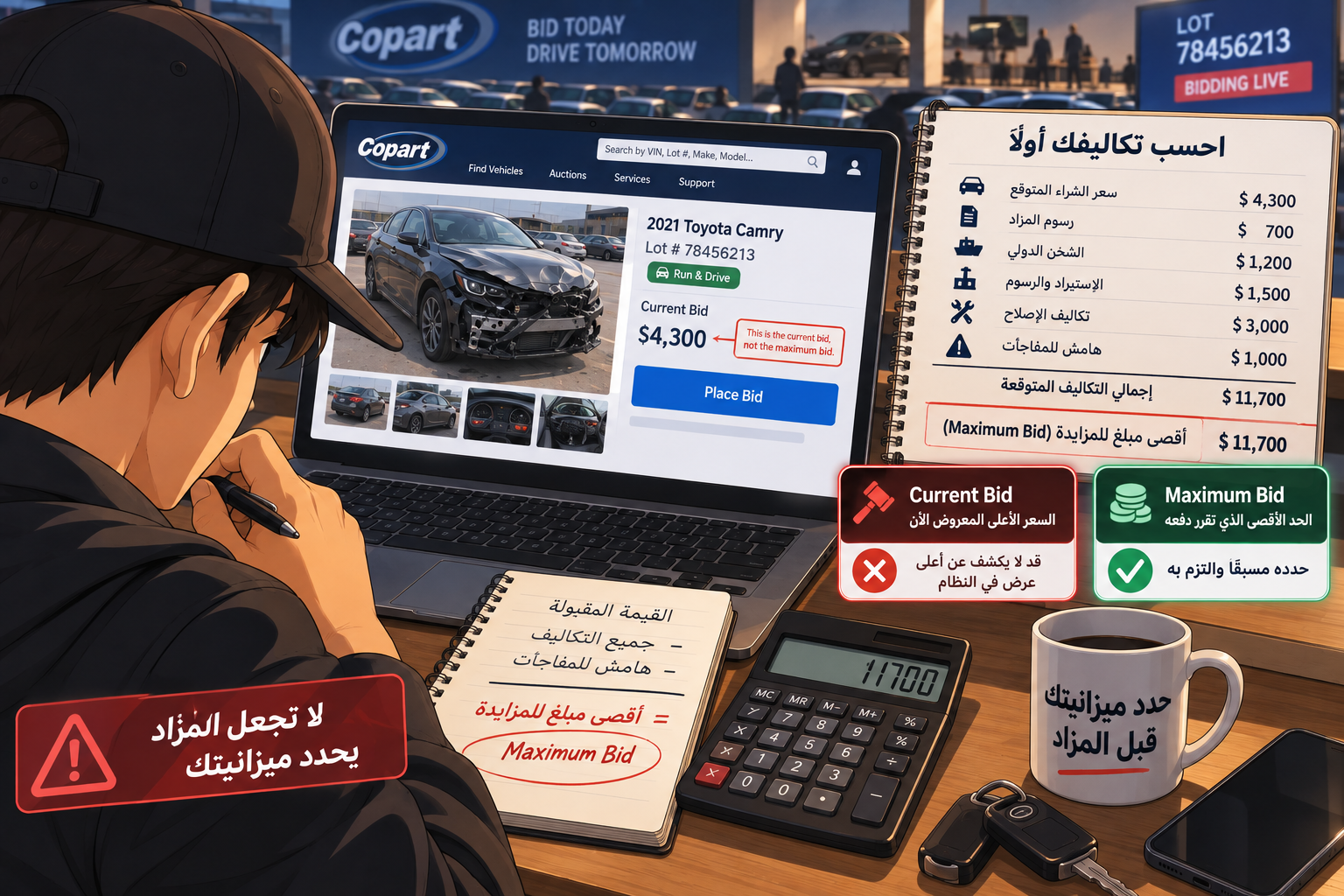 شراء سيارة من المزاد لأول مرة.. 10 أشياء افحصها قبل أن تدفع ريالًا واحدًا شراء سيارة من المزاد لأول مرة.. 10 أشياء افحصها قبل أن تدفع ريالًا واحدًا 3