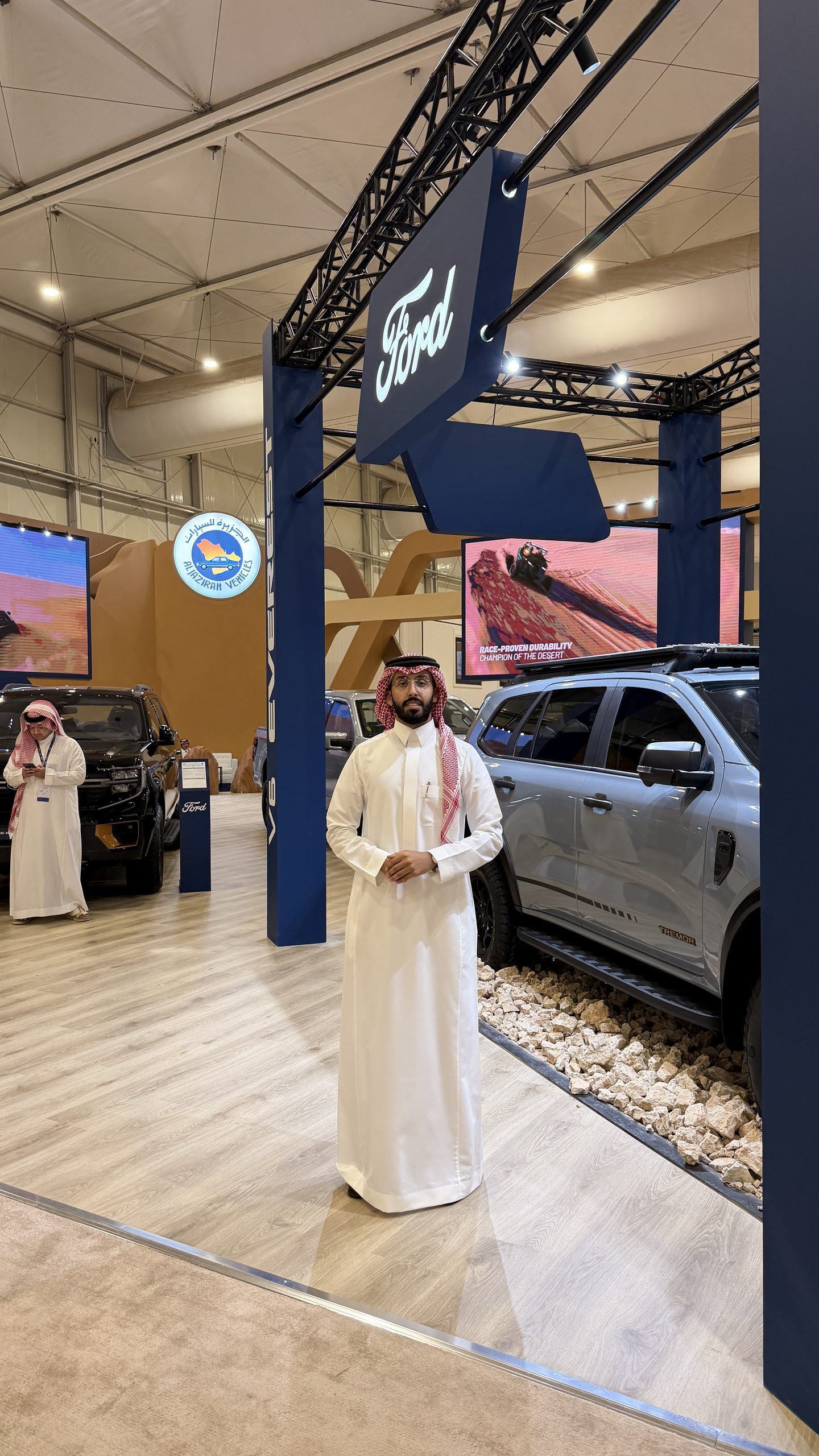 تغطية جناح توكيلات الجزيرة بمعرض الصقور 2026… الكشف الحصري عن فورد إيفرست V6 وعروض خاصة 2