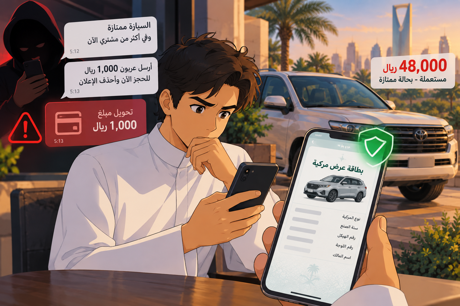 تبيع سيارتك أونلاين؟ لماذا قد يطلب منك المشتري «بطاقة عرض مركبة» قبل أن يتصل بك؟