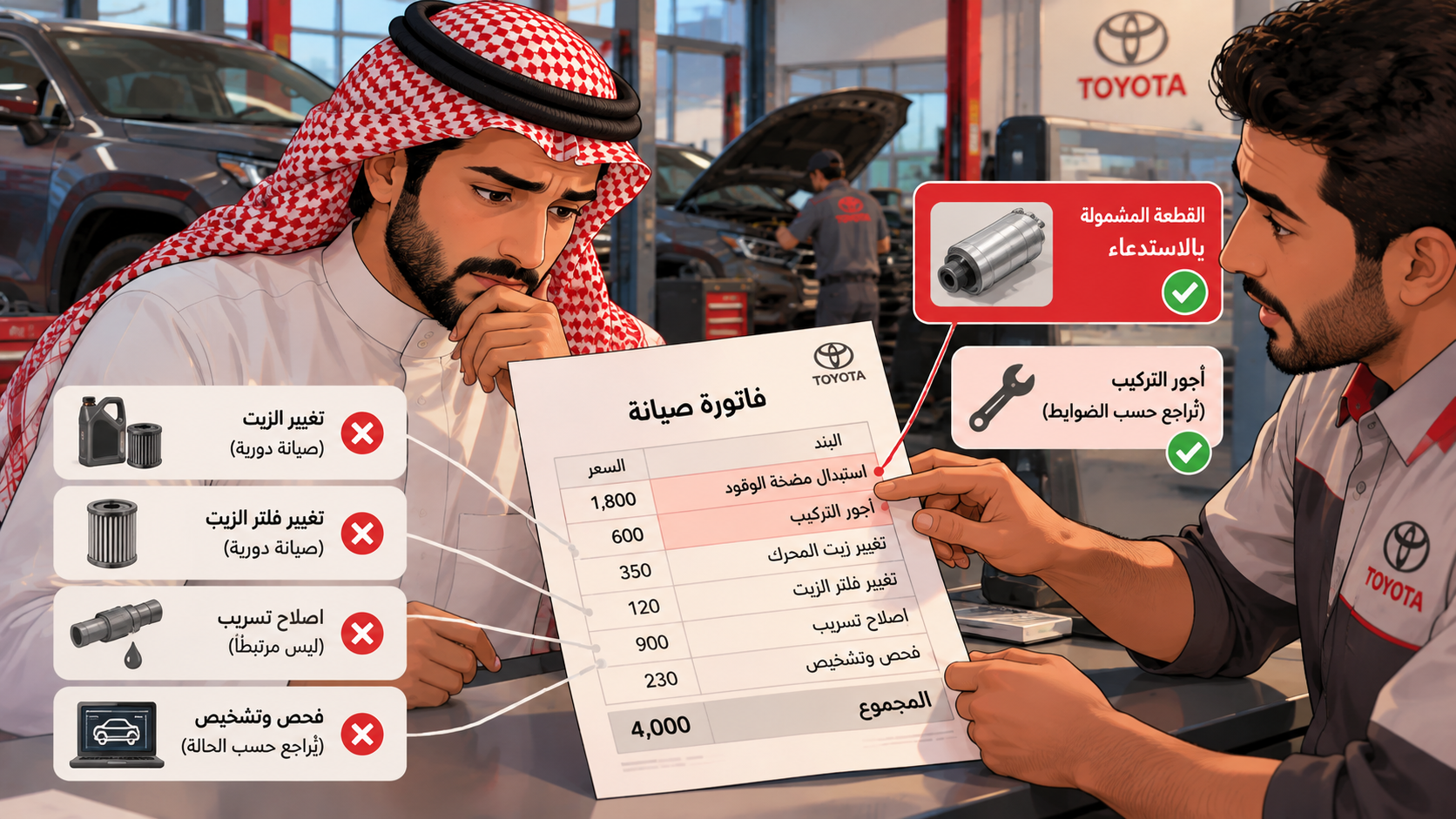 استدعاء السيارة بعد إصلاحها على حسابك.. هل تسترد أموالك من الوكيل؟ استدعاء السيارة بعد إصلاحها على حسابك.. هل تسترد أموالك من الوكيل؟