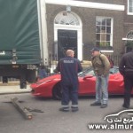 "بالصور" شاحنة تحطم فيراري 458 في لندن "بالصور" شاحنة تحطم فيراري 458 في لندن 5