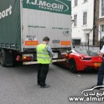 "بالصور" شاحنة تحطم فيراري 458 في لندن "بالصور" شاحنة تحطم فيراري 458 في لندن 6