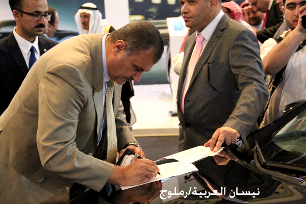 اول نيسان باترول 2014 بالسعودية تقدم هدية للحاضرين بحفل “التدشين”