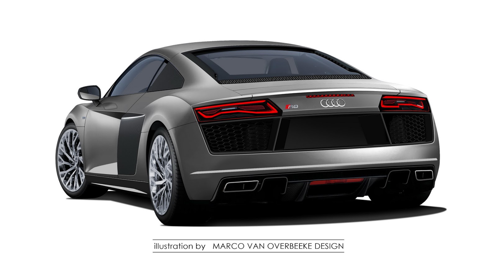 "بالصور" الجيل الجديد لسيارة اودي R8 موديل 2016 يظهر بصور تصويرية Audi-R8-Marco van Overbeeke Design-4