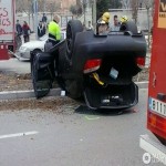 "بالصور" السيارة باهظة الثمن بي ام دبليو E60 M5 مقلوبة في اسبانيا 2