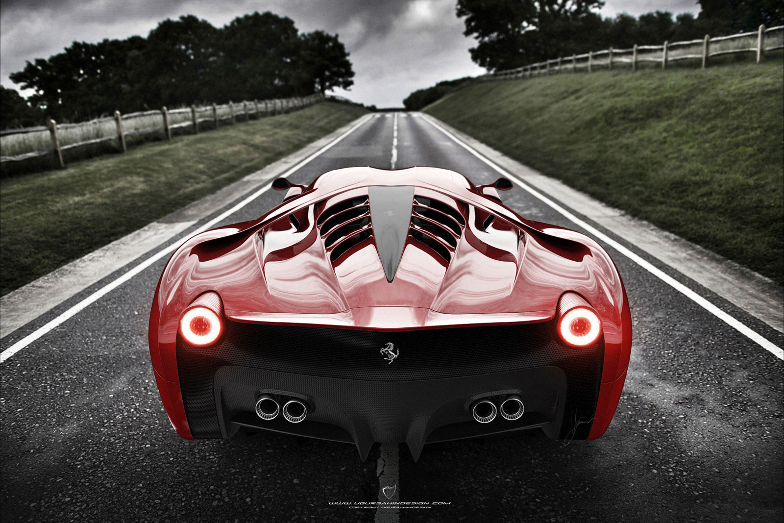 “بالصور” مشروع فيراري 458 “إف” من تصميم أوجور شاهين