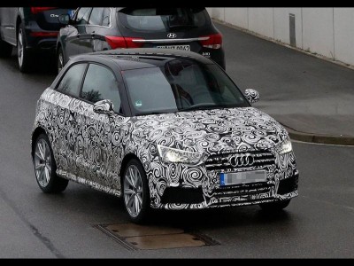 صور تجسسية تلتقط سيارة اودي القادمة S1 Quattro