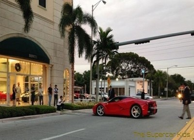 "بالصور" للمرة الاولى سيارة فيراري لافيراري Ferrari LaFerrari تظهر في ميامي 3