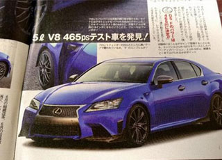 لكزس جي اس 2015 اف الجديدة تظهر في صور تسريبية Lexus GS F 2015