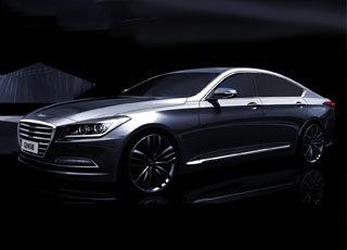 هيونداي جينيسيس 2015 تصدر تقارير الأداءات الرسمية لسيارتها الجديدة كلياً Hyundai Genesis