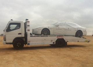 وصول مازيراتي كواتروبورتي 2014 اس الجديدة الى مدينة الرياض Maserati Quattroporte