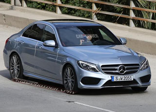 مرسيدس سي كلاس 2015 الجديدة كلياً تظهر للمرة الأولى بدون تمويه Mercedes-Benz C-Class