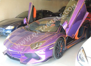 لامبورجيني افنتادور TRON “القطرية” التي أوقفتها الحكومة البريطانية للبيع اليوم!