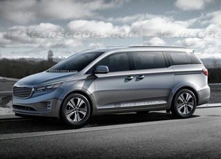 كيا 2014 ميني فان سيدونا “كرنفال” بشكلها الجديدة كلياً بالتحديثات والتطويرات Kia Sedona Minivan