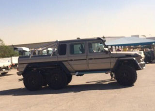 التقاط اول صور مرسيدس الدفع السداسي 6×6 جي في السعودية Mercedes-Benz G-class