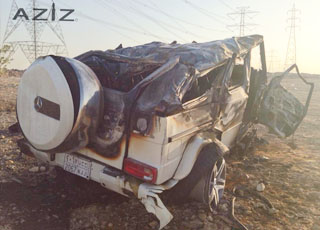"بالصور" حادث واحتراق سيارة مرسيدس جي55 الجديدة في مدينة الرياض Mercedes G55 3