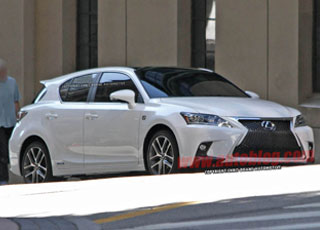 لكزس سي تي 2014 العائلية تظهر بتصميمها الجديد في صور تجسسية Lexus CT 200h